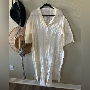 Madewell flowy shirt dress Size 1x BNWT